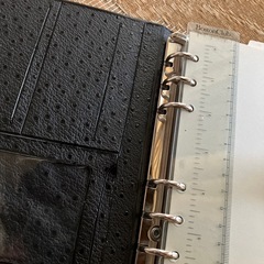 システム手帳　Boston Club スケジュール　住所録　メモ　サシ付　黒の画像