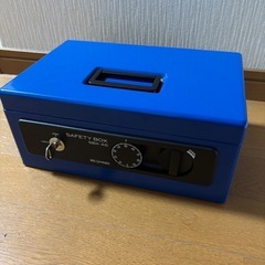 金庫とプラスチックケース 庭グッズ収納やガーデニング等にの画像