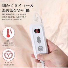 電気毛布　掛け布団の画像
