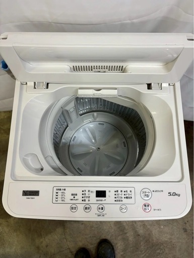 【成約済み】【6ヶ月保証】ヤマダ電機 全自動洗濯機 YWM-T50H1 2022年製 洗濯5kg