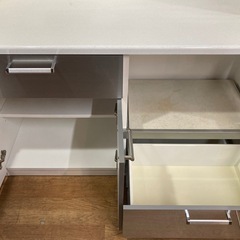 レンジボード キッチンボード 幅134cm 中古の画像