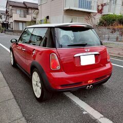 BMWミニクーパーS　H18　車検9/4　走行65000ｋ　デジタルルームミラー（ドラレコ＆Ｂカメラ付き）クロノパッケージ　ＯＰホワイト17ＡＷ　キセノン　各所ＬＥＤの画像
