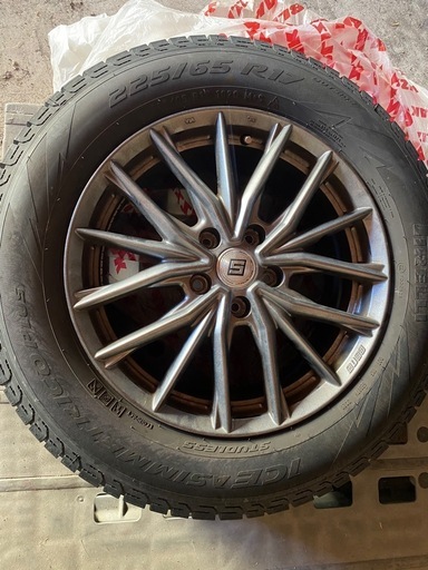 【美品】スタッドレスタイヤ　225/65 R17 ホイールセット4本、エクストレイル・ハリヤー・CX5