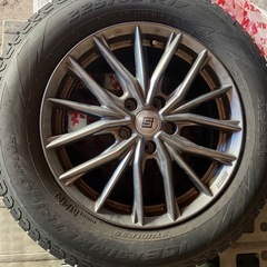【美品】スタッドレスタイヤ　225/65 R17 ホイールセット4本、エクストレイル・ハリヤー・CX5の画像