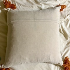 クッションカバー ブロックプリントの画像