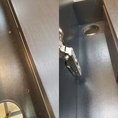 ALEX アレクス ワイドデスク 引出し付き ケーブル収納付き 机 ブラック 黒■幅132㎝x奥行58㎝x高さ76㎝■買取帝国 朝霞店 配達可能の画像