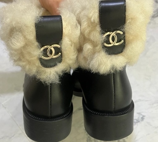シャネル 羊毛ブーツ 36