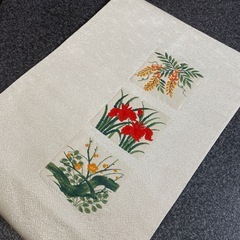 正絹 名古屋帯 銀箔あられ 美品の画像