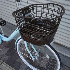 美品☆[BRIDGESTONE]Alumiu(アルミーユ)24吋 ファミリーサイクル 変速なし/点灯虫/オパールミントの画像