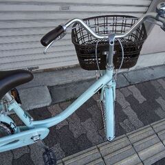 美品☆[BRIDGESTONE]Alumiu(アルミーユ)24吋 ファミリーサイクル 変速なし/点灯虫/オパールミントの画像
