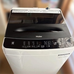 全自動洗濯機　ハイアール 4.5kg 　JW-U45B-K 美品の画像