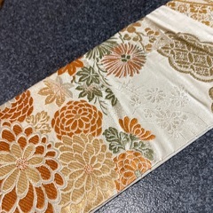 正絹名古屋帯  アンティーク調 美品の画像