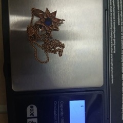 18金星型ネックレスの画像