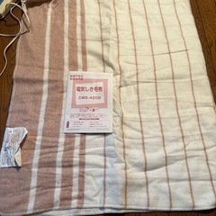 電気敷毛布 シングルサイズ 取扱説明書あり 洗濯OKの画像