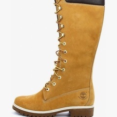 キャメルスエードロングブーツの画像