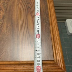 ★早い者勝ち★折りたたみ式テーブル・木目調・約高さ34cm×横幅111cm×奥行き80cm※商品の詳しいサイズや状態は現物にてご確認ください。の画像
