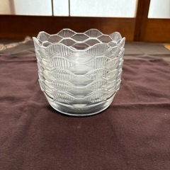 ガラス製　丸型　小鉢 5個の画像