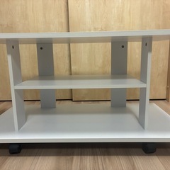 【美品】テレビ台　ホワイト　キャスター付の画像