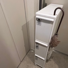 ライクイット キャスター付き ワゴン ゴミ箱の画像