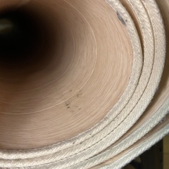 中古　撥水ダイニングラグ　白系木目の画像