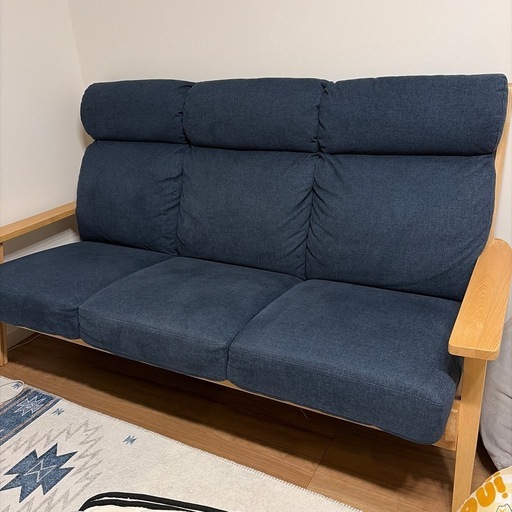 マナベ 撥水 2人掛け 3人掛け ソファー ニーナS 北欧 ウッドフレーム