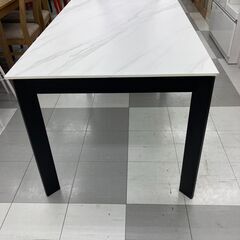 ★リユースのサカイ千葉中央店★ ティ・アイ・アイ セラミックダイニングテーブル　VEIN3　DT-1005　 ホワイト H72×D80×W135 クリーニング済み TC5554の画像