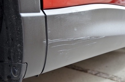 未塗装樹脂キズ修復 白化 黒ツヤ蘇る