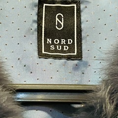 NORDSUD ノールシュド　ラビットファー　リアル　ノーカラーコート　38の画像