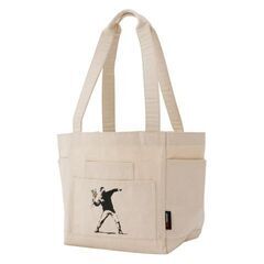 【10%OFF】【Banksy】OUT POCKET TOTE BAG bnk-005 フラワーB ユニセックス 送料無料の画像