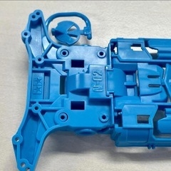ミニ四駆　MSシャーシ　MSフレキ加工品（ライトブルー）の画像