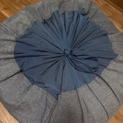 ビーズクッション ネイビーの画像