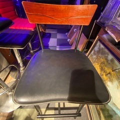 バーカウンターチェア　レザーウッド　5個セット♪の画像
