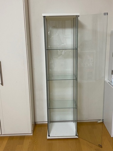 【残り3台】IKEA デトルフ　ガラス扉キャビネット