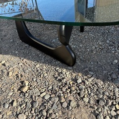 ノグチイサム　コーヒーテーブル　19mm強化ガラステーブルの画像