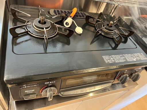 リンナイ プロパンガス用 二口コンロ