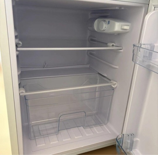 冷蔵庫 2ドア 90L SP-90LD2 シンプル 温度調整可