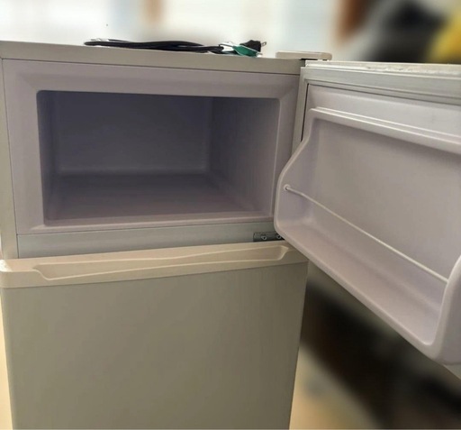 冷蔵庫 2ドア 90L SP-90LD2 シンプル 温度調整可