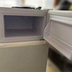 冷蔵庫 2ドア 90L SP-90LD2 シンプル 温度調整可の画像