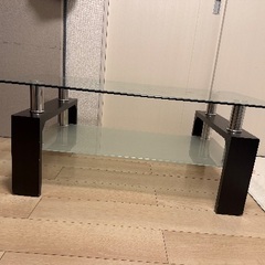 ガラステーブル W1,100㎜×D600㎜×H440㎜の画像