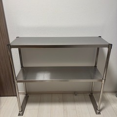 日本製造 作業台 ステンレス 2段タイプ W880×H800×D320 板厚1.2mm 業務用 キッチン置き棚 調理台 厨房 kot2-8832の画像