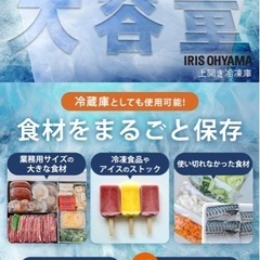 ※停止中※【無料】冷凍庫142ℓ（IRIS OYAMA）の画像