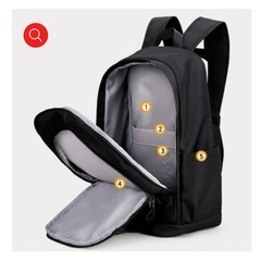 CRIYNXRO リュックサック バックパック ジュアルバッグリュック 大容量 軽量 黒 通勤 通学の画像