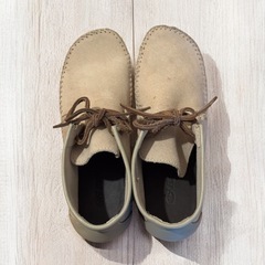 Hawkins ホーキンス シューズ 23.5cm スエード モカシン ベージュの画像