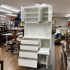 ジモティー限定価格！S144 ⭐ NITORI ニトリ キッチンボード ソフトクローズ搭載 ZORO 幅100cm USED 綺麗の画像