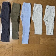 ユニクロ 110 パンツ ボトムス レギンス スパッツ 9枚 セット まとめての画像