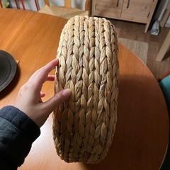 円座 瞑想用 座蒲 座禅布団 坐禅用 坐布 瞑想クッション わら 藁の画像