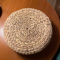 円座 瞑想用 座蒲 座禅布団 坐禅用 坐布 瞑想クッション わら 藁の画像