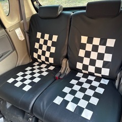 タント用　シートカバー　チェック　の画像
