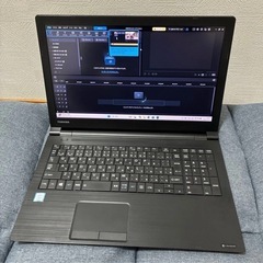 軽い動画編集対応 dynabook B65/DP i5-8250U 16GB SSD512GB FHD 15.6型　初心者向けの画像