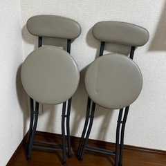 ニトリ　折りたたみチェア　2脚の画像